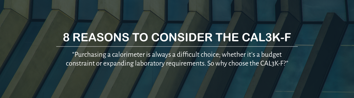 8 Reasons to consider the CAL3K-F | DDS Calorimeters