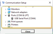 cal3k-software-setup-correct-port